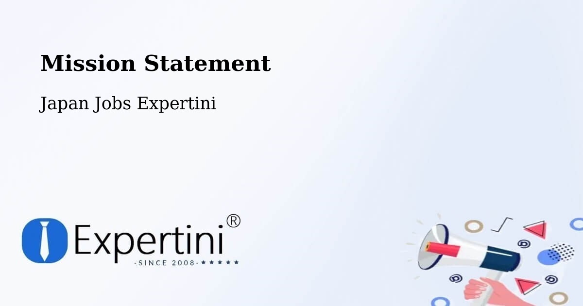 Corporate Mission – Shōbara - Japan Jobs Expertini